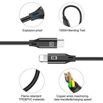 Cabo HAWEEL USB-C / Tipo-C para 8 Pinos OTG para Sincronização de Dados / Carregamento de 1m