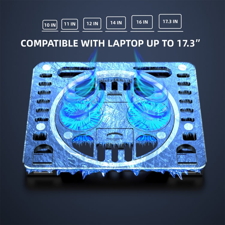 Suporte de secretária com cooler RGB para portátil gaming