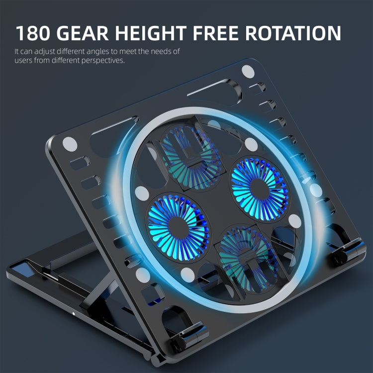 Suporte de secretária com cooler RGB para portátil gaming