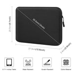Mala de Manga para Tablet HAWEEL 11 polegadas com Fecho, Pasta para Tablets de 9,7 a 11,0 polegadas, Para Tablets de 9,7 a 11,0 polegadas