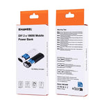 Caixa para Power Bank HAWEEL DIY para 2 Baterias 18650 (Não Incluídas) 5600mAh com Saída USB e Indicador, DIY 2 Baterias (Preto), DIY 2 Baterias (Branco)