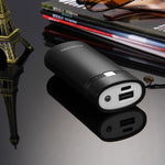 Caixa para Power Bank HAWEEL DIY para 2 Baterias 18650 (Não Incluídas) 5600mAh com Saída USB e Indicador, DIY 2 Baterias (Preto), DIY 2 Baterias (Branco)