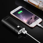 Caixa para Power Bank HAWEEL DIY para 2 Baterias 18650 (Não Incluídas) 5600mAh com Saída USB e Indicador, DIY 2 Baterias (Preto), DIY 2 Baterias (Branco)
