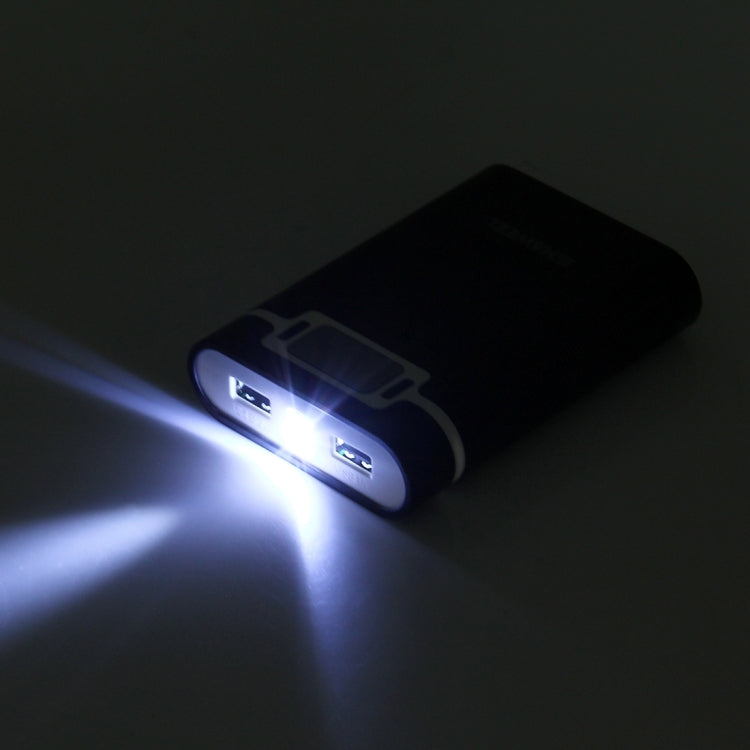Caixa para Power Bank HAWEEL DIY para 4 Baterias 18650 (Não Incluídas) 10000mAh com 2 Saídas USB e Display para iPhone, Galaxy, Sony, HTC, Google, Huawei, Xiaomi, Lenovo e outros Smartphones, DIY 4 Baterias 18650 10000mAh (US)
