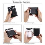 Caixa para Power Bank HAWEEL DIY para 4 Baterias 18650 (Não Incluídas) 10000mAh com 2 Saídas USB e Display para iPhone, Galaxy, Sony, HTC, Google, Huawei, Xiaomi, Lenovo e outros Smartphones, DIY 4 Baterias 18650 10000mAh (US)