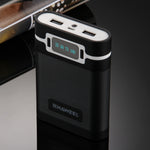 Caixa para Power Bank HAWEEL DIY para 4 Baterias 18650 (Não Incluídas) 10000mAh com 2 Saídas USB e Display para iPhone, Galaxy, Sony, HTC, Google, Huawei, Xiaomi, Lenovo e outros Smartphones, DIY 4 Baterias 18650 10000mAh (US)