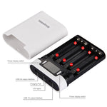 Caixa para Power Bank HAWEEL DIY para 4 Baterias 18650 (Não Incluídas) 10000mAh com 2 Saídas USB e Display para iPhone, Galaxy, Sony, HTC, Google, Huawei, Xiaomi, Lenovo e outros Smartphones, DIY 4 Baterias 18650 10000mAh (US)