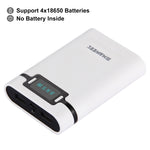 Caixa para Power Bank HAWEEL DIY para 4 Baterias 18650 (Não Incluídas) 10000mAh com 2 Saídas USB e Display para iPhone, Galaxy, Sony, HTC, Google, Huawei, Xiaomi, Lenovo e outros Smartphones, DIY 4 Baterias 18650 10000mAh (US)
