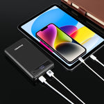 Caixa Power Bank HAWEEL DIY para 6 x Baterias 18650 24W Carregamento Rápido com Ecrã, Sem Baterias Incluídas, 6 x Baterias 18650