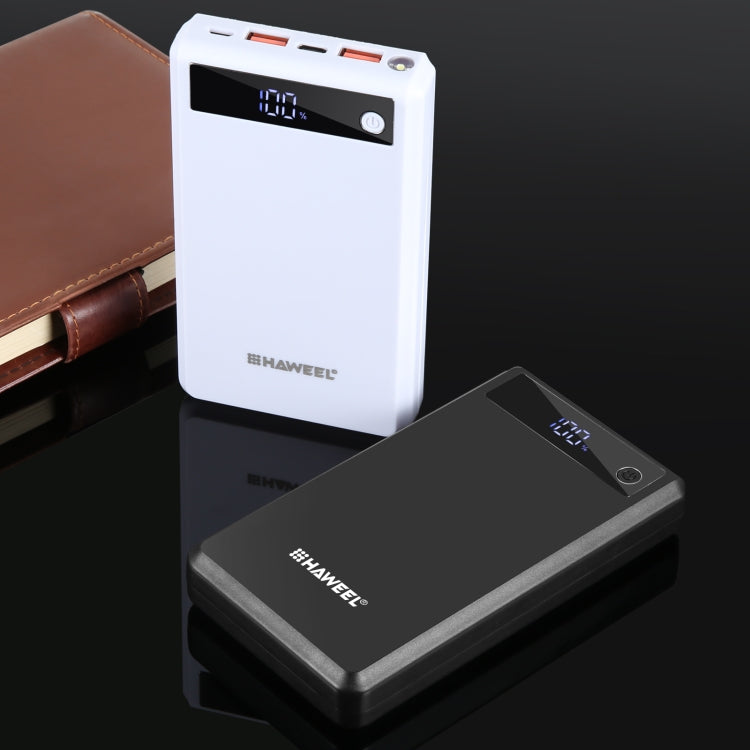 Caixa Power Bank HAWEEL DIY para 6 x Baterias 18650 24W Carregamento Rápido com Ecrã, Sem Baterias Incluídas, 6 x Baterias 18650