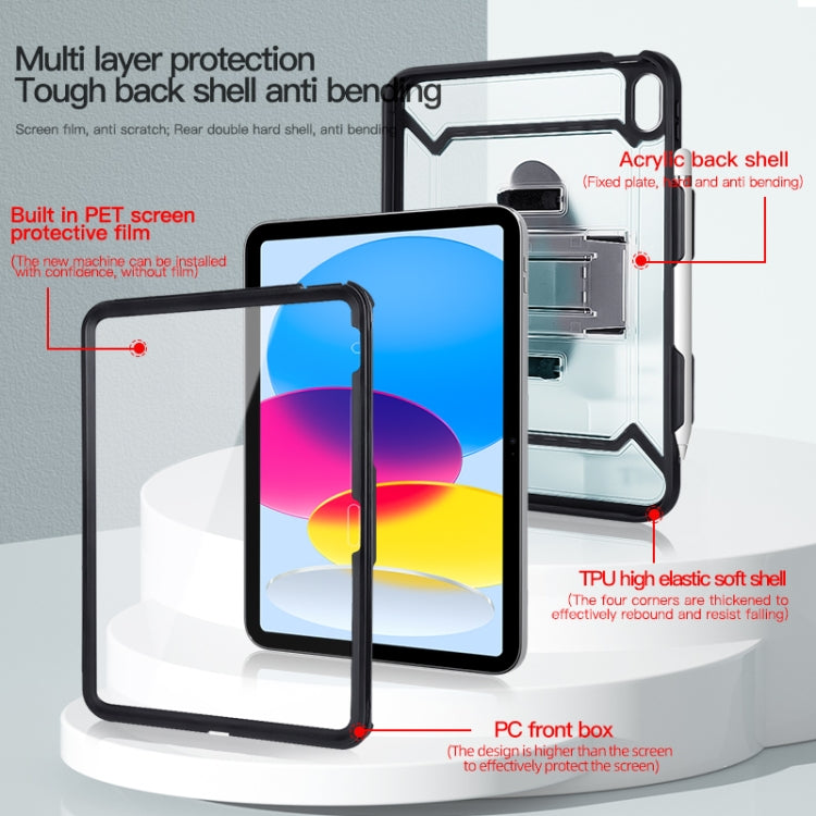 Capa para tablet 360 de corpo inteiro anti-choque para iPad 10ª geração 10.9 2022 com pega, suporte e slot para caneta