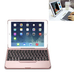Capa de Tablet com Teclado Bluetooth Sem Fios com Retroiluminação Colorida e Placa Traseira em Alumínio Desmontável F611 para iPad Air 2 / 9.7 (2018) / 9.7 polegadas (2017) / Air / Pro 9.7 polegadas