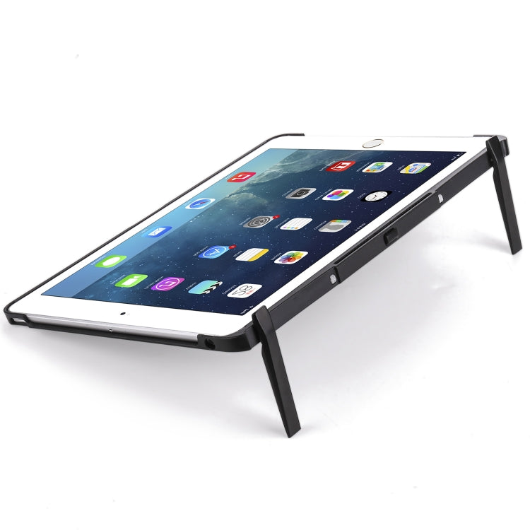 Capa de Tablet com Teclado Bluetooth Sem Fios com Retroiluminação Colorida e Placa Traseira em Alumínio Desmontável F611 para iPad Air 2 / 9.7 (2018) / 9.7 polegadas (2017) / Air / Pro 9.7 polegadas