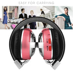 Auricular Bluetooth BTH-868 com Qualidade de Som Estéreo V4.2, Alcance Bluetooth: 10m, Suporta Entrada de Áudio 3.5mm e FM