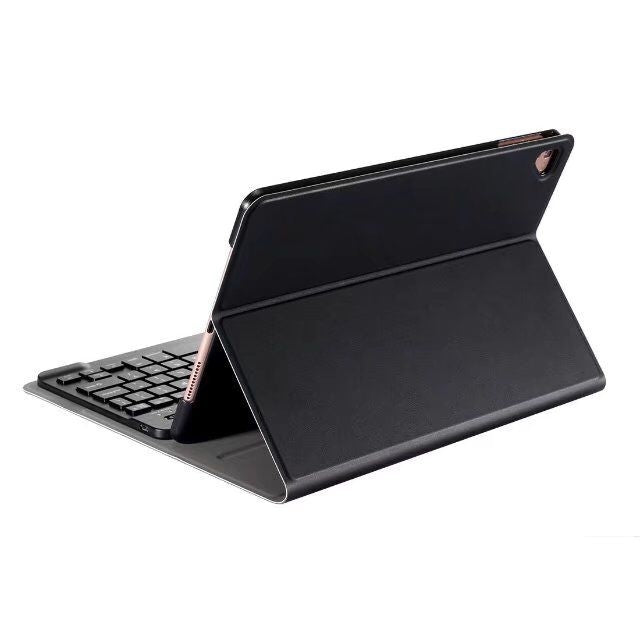 Teclado Bluetooth Desmontável + Capa de Tablet em Pele com Flip Horizontal e Suporte para iPad Pro 9.7 polegadas, iPad Air, iPad Air 2, iPad 9.7 polegadas (2017), iPad 9.7 polegadas (2018), A07 Preto, A07 Dourado, A07 Azul, A07 Rosa Dourado