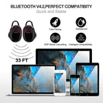 Auriculares Desportivos Bluetooth V5.0 com Cancelamento de Ruído DSP BTH-V5, Com Estojo de Carregamento, Compatível com iPhone e Android