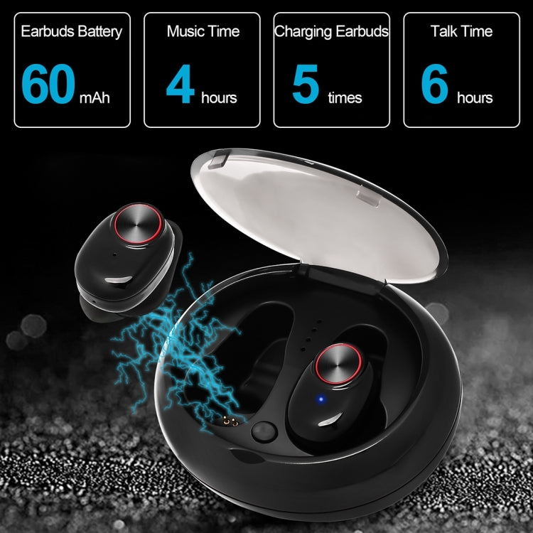 Auriculares Desportivos Bluetooth V5.0 com Cancelamento de Ruído DSP BTH-V5, Com Estojo de Carregamento, Compatível com iPhone e Android