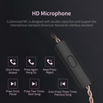 KZ ZSN Auricular Intra-auricular com Controlo Com Fios, Ferro Móvel de Círculo, Quad-core, Mega Graves HiFi Sem Microfone
