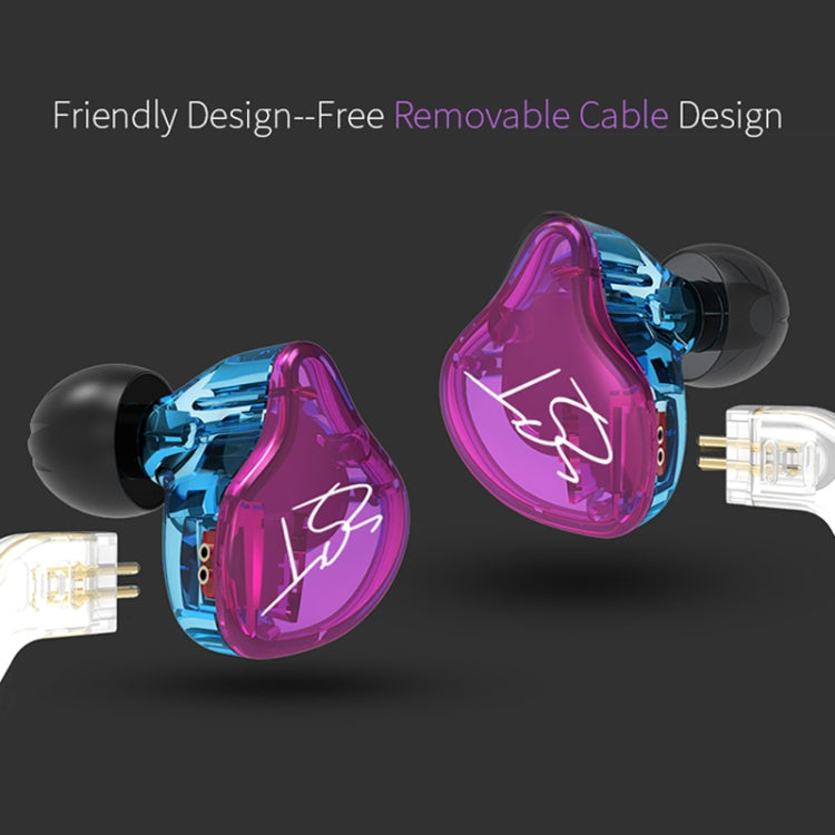 KZ ZST Auricular Intra-auricular Mega Graves MP3 Unidade Dupla Sem Microfone