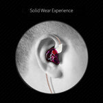 KZ ZST Auricular Intra-auricular Mega Graves MP3 Unidade Dupla Sem Microfone