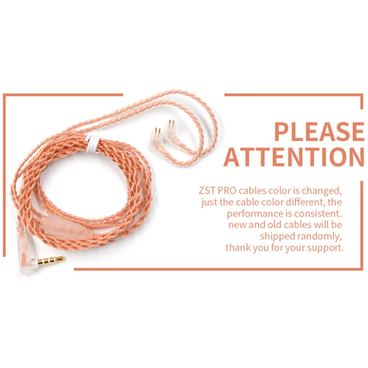 KZ ZST Auricular Intra-auricular Mega Graves MP3 Unidade Dupla Sem Microfone