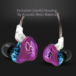 KZ ZST Auricular Intra-auricular Mega Graves MP3 Unidade Dupla Sem Microfone