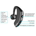 Auricular Bluetooth sem fios mãos-livres V9 Business CSR 4.1 com microfone para condutor desportivo