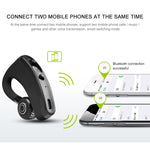 Auricular Bluetooth sem fios mãos-livres V9 Business CSR 4.1 com microfone para condutor desportivo