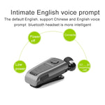 Fineblue F910 Auricular Bluetooth anti-roubo com cabo retrátil, lembrete de vibração e CSR4.1