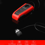 Fineblue F910 Auricular Bluetooth anti-roubo com cabo retrátil, lembrete de vibração e CSR4.1