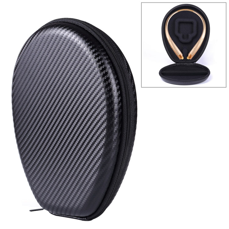 Caixa de Proteção Universal Portátil para Auriculares Desportivos Bluetooth Sem Fios com Textura de Tapete de Relva EVA Amortecedora para JBL / LG / Sony / Samsung, Tamanho: 195 x 155 x 35mm, Pendurar no Pescoço