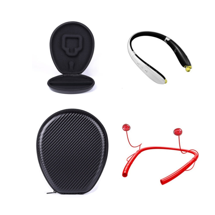 Caixa de Proteção Universal Portátil para Auriculares Desportivos Bluetooth Sem Fios com Textura de Tapete de Relva EVA Amortecedora para JBL / LG / Sony / Samsung, Tamanho: 195 x 155 x 35mm, Pendurar no Pescoço