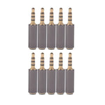 10 PCS Plugue Universal de Conversão de Sistema para Microfone e Auricular CTIA e OMTP