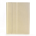 Capa de Tablet em Pele com Teclado Bluetooth Ultra-fino Desmontável A102 para iPad 10.2 polegadas com Função de Suporte, Dourado, Rosa Dourado, Preto, Azul Escuro