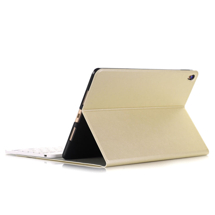 Capa de Tablet em Pele com Teclado Bluetooth Ultra-fino Desmontável A102 para iPad 10.2 polegadas com Função de Suporte, Dourado, Rosa Dourado, Preto, Azul Escuro