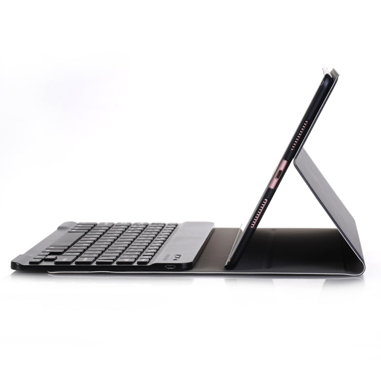 Capa de Tablet em Pele com Teclado Bluetooth Ultra-fino Desmontável A102 para iPad 10.2 polegadas com Função de Suporte, Dourado, Rosa Dourado, Preto, Azul Escuro