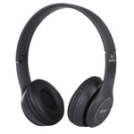 Auricular Bluetooth Sem Fios Dobrável P47 com Entrada de Áudio 3,5mm, Suporte para MP3 / Chamadas, P47 Preto, P47 Azul, P47 Vermelho, P47 Branco, P47 Verde