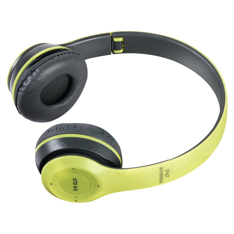 Auricular Bluetooth Sem Fios Dobrável P47 com Entrada de Áudio 3,5mm, Suporte para MP3 / Chamadas, P47 Preto, P47 Azul, P47 Vermelho, P47 Branco, P47 Verde