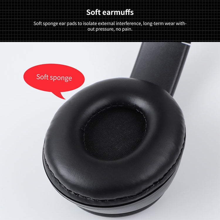 Auricular Bluetooth Sem Fios Dobrável P47 com Entrada de Áudio 3,5mm, Suporte para MP3 / Chamadas, P47 Preto, P47 Azul, P47 Vermelho, P47 Branco, P47 Verde