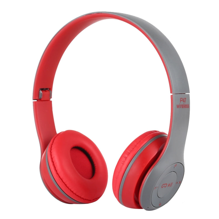 Auricular Bluetooth Sem Fios Dobrável P47 com Entrada de Áudio 3,5mm, Suporte para MP3 / Chamadas, P47 Preto, P47 Azul, P47 Vermelho, P47 Branco, P47 Verde