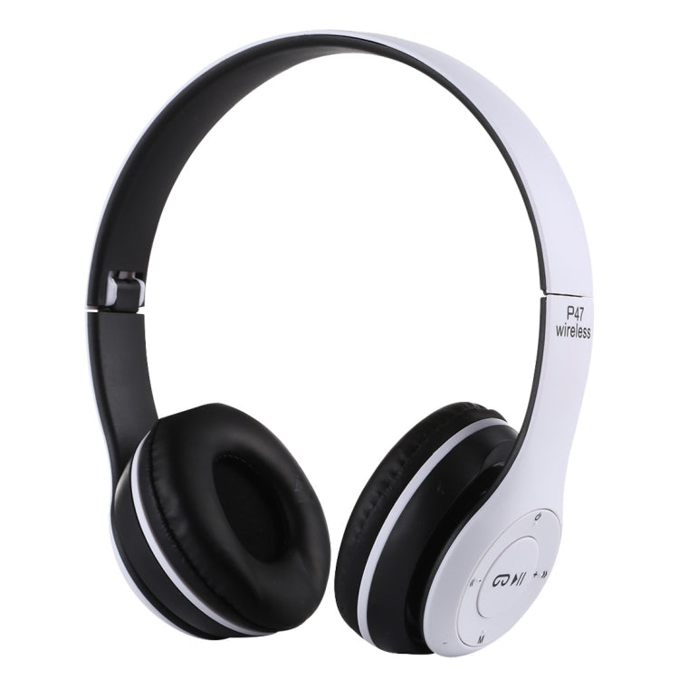 Auricular Bluetooth Sem Fios Dobrável P47 com Entrada de Áudio 3,5mm, Suporte para MP3 / Chamadas, P47 Preto, P47 Azul, P47 Vermelho, P47 Branco, P47 Verde