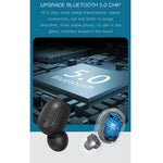 Auricular Bluetooth Sem Fios H6 TWS Bluetooth 5.0 com Ecrã Digital e Caixa de Carregamento, Suporte para Siri e Chamadas HD