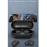 Auricular Bluetooth Sem Fios H6 TWS Bluetooth 5.0 com Ecrã Digital e Caixa de Carregamento, Suporte para Siri e Chamadas HD