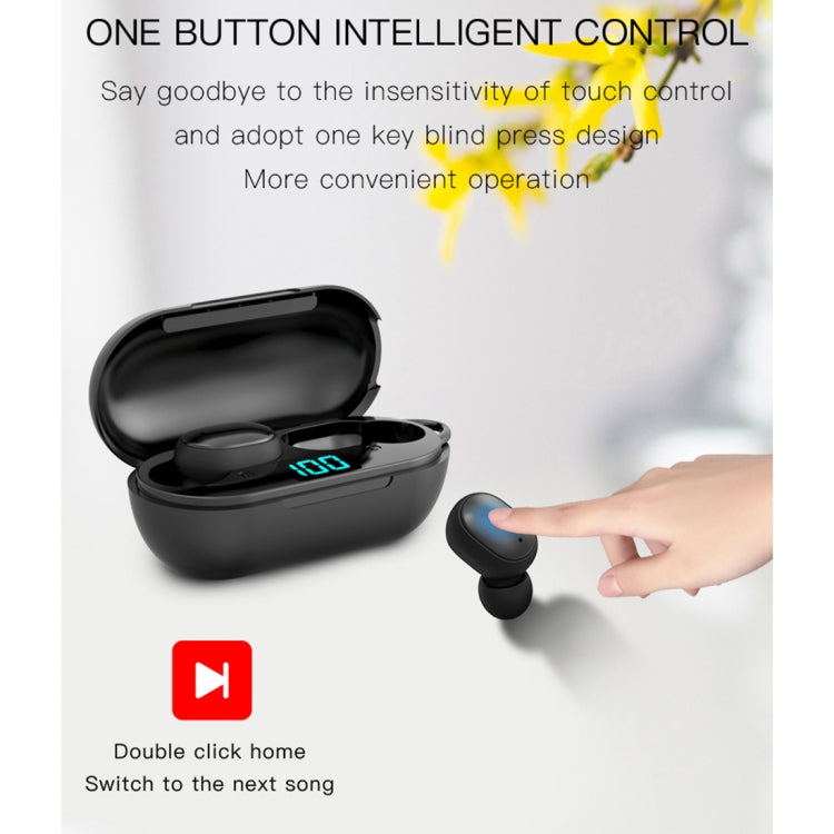 Auricular Bluetooth Sem Fios H6 TWS Bluetooth 5.0 com Ecrã Digital e Caixa de Carregamento, Suporte para Siri e Chamadas HD