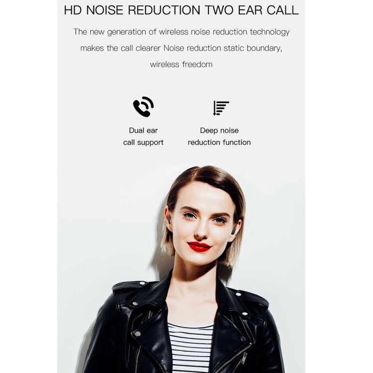 Auricular Bluetooth Sem Fios H6 TWS Bluetooth 5.0 com Ecrã Digital e Caixa de Carregamento, Suporte para Siri e Chamadas HD