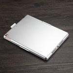 Capa de Tablet em Pele com Teclado Bluetooth Rotativo Retroiluminado Colorido F102AS para iPad 10.2 polegadas com Função de Suporte para Caneta