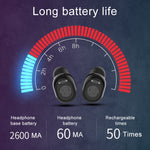 Auricular Bluetooth Sem Fios G10 TWS Bluetooth 5.0 com Caixa de Carregamento, Suporte para Ecrã Digital, Chamadas HD e Power Bank, G10