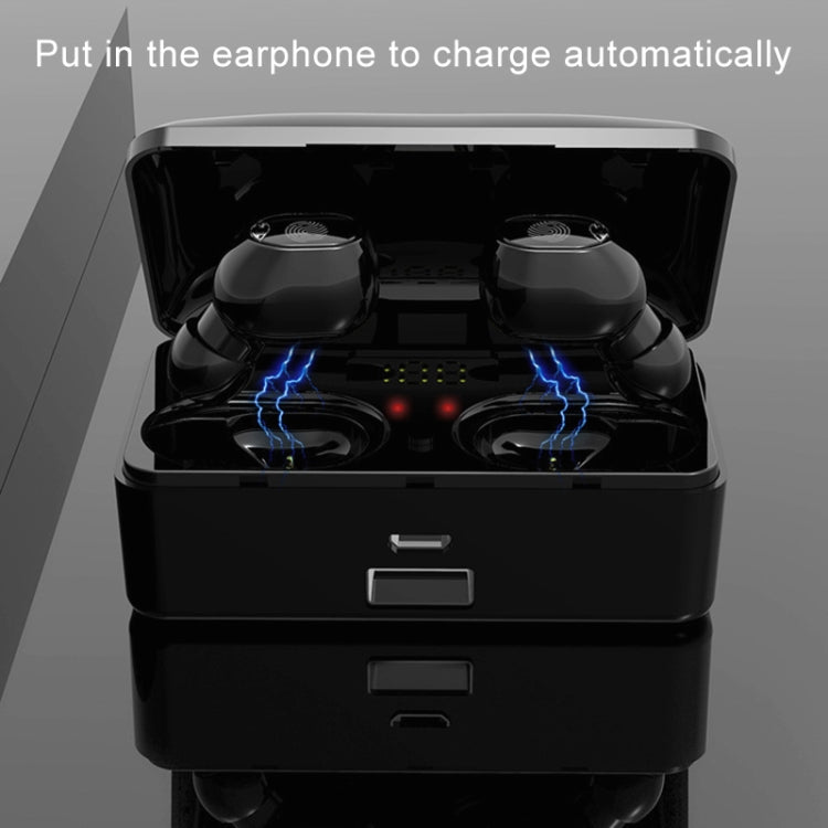 Auricular Bluetooth Sem Fios G10 TWS Bluetooth 5.0 com Caixa de Carregamento, Suporte para Ecrã Digital, Chamadas HD e Power Bank, G10