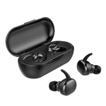 Auricular Bluetooth Sem Fios TWS-4 Bluetooth 5.0 IPX5 à Prova de Água com Toque e Caixa de Carregamento, Suporte para Chamadas HD e Avisos de Voz, TWS-4