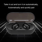 Auricular Bluetooth Sem Fios TWS-4 Bluetooth 5.0 IPX5 à Prova de Água com Toque e Caixa de Carregamento, Suporte para Chamadas HD e Avisos de Voz, TWS-4